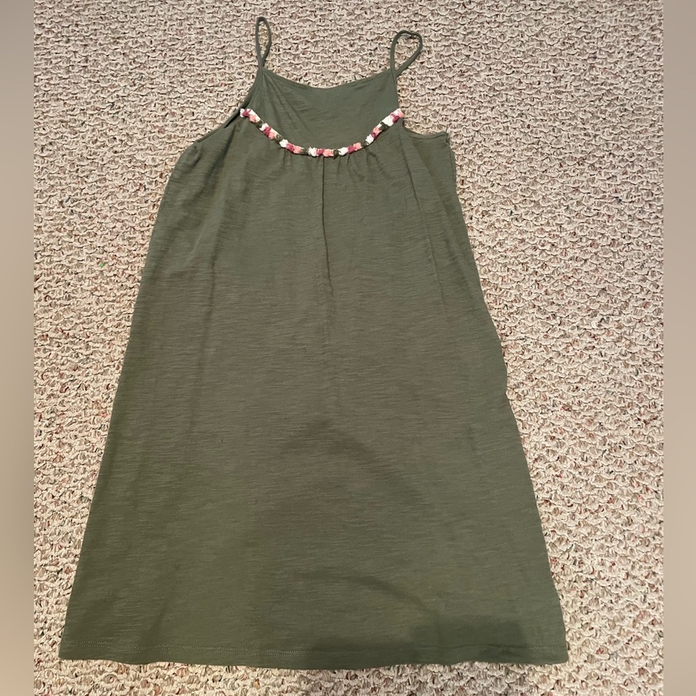 plain green dress